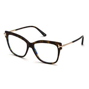 NEW TOM FORD EYEGLASSES HAVANA WOMEN CAT EYE EYEWEAR